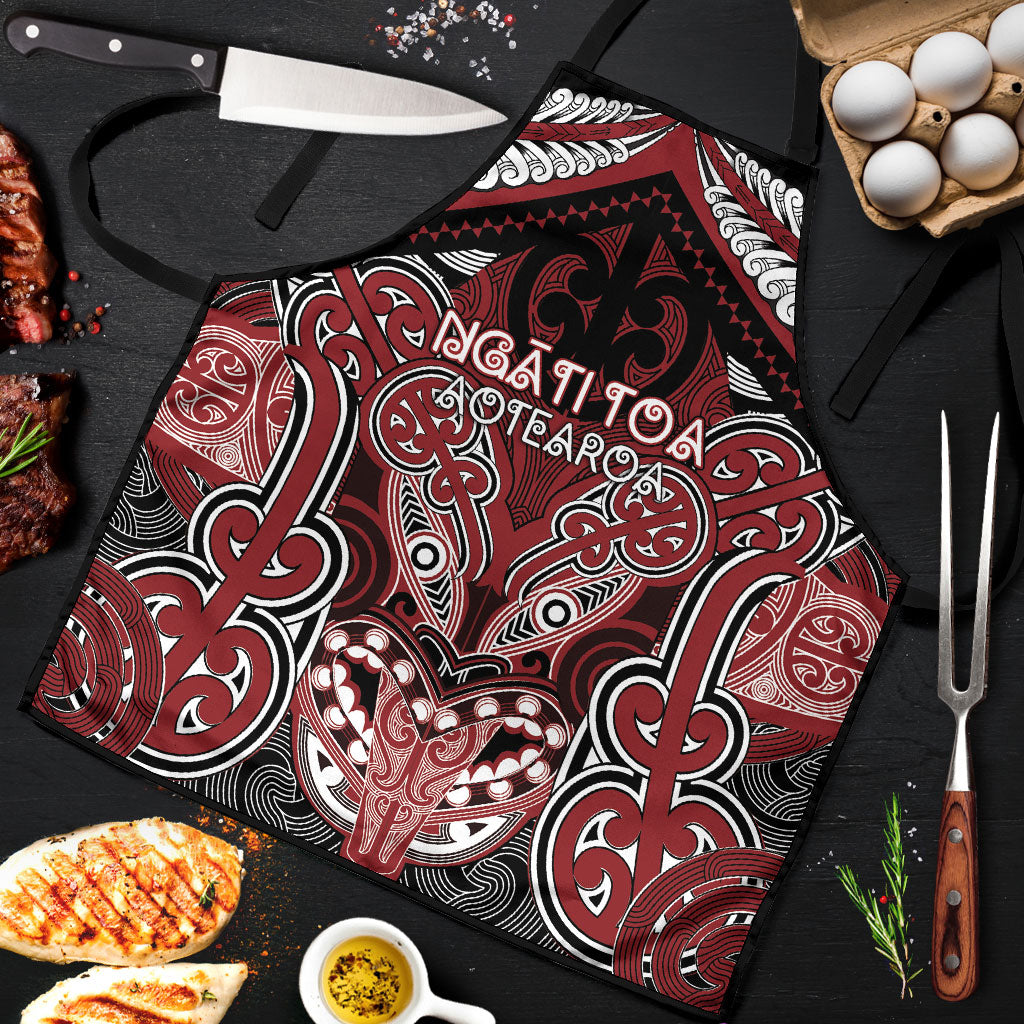 Aotearoa Iwi Ngati Toa Apron Maori Kowhaiwhai Pattern