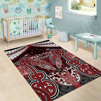 Aotearoa Iwi Ngati Toa Area Rug Maori Kowhaiwhai Pattern