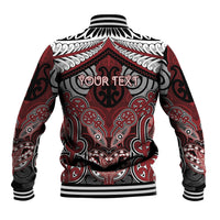Aotearoa Iwi Ngati Toa Personalised Baseball Jacket Maori Kowhaiwhai Pattern