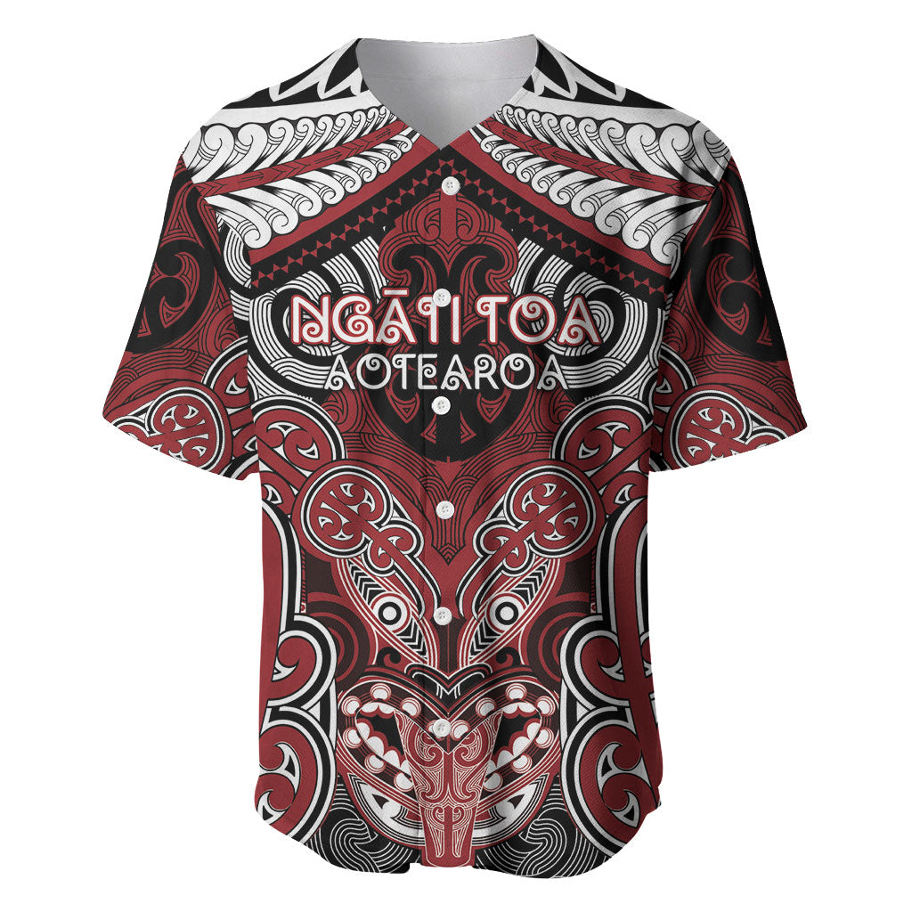 Aotearoa Iwi Ngati Toa Personalised Baseball Jersey Maori Kowhaiwhai Pattern