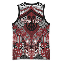 Aotearoa Iwi Ngati Toa Personalised Basketball Jersey Maori Kowhaiwhai Pattern