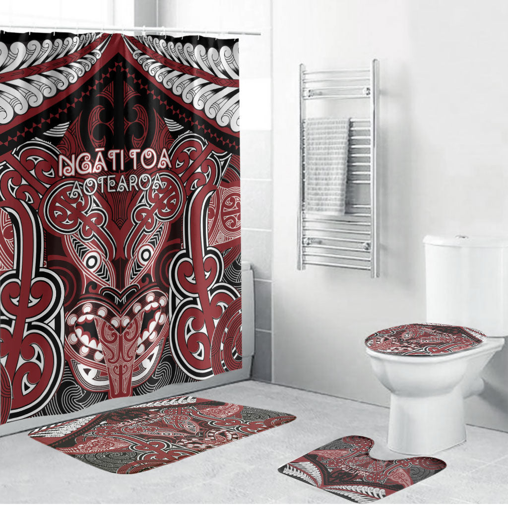 Aotearoa Iwi Ngati Toa Bathroom Set Maori Kowhaiwhai Pattern