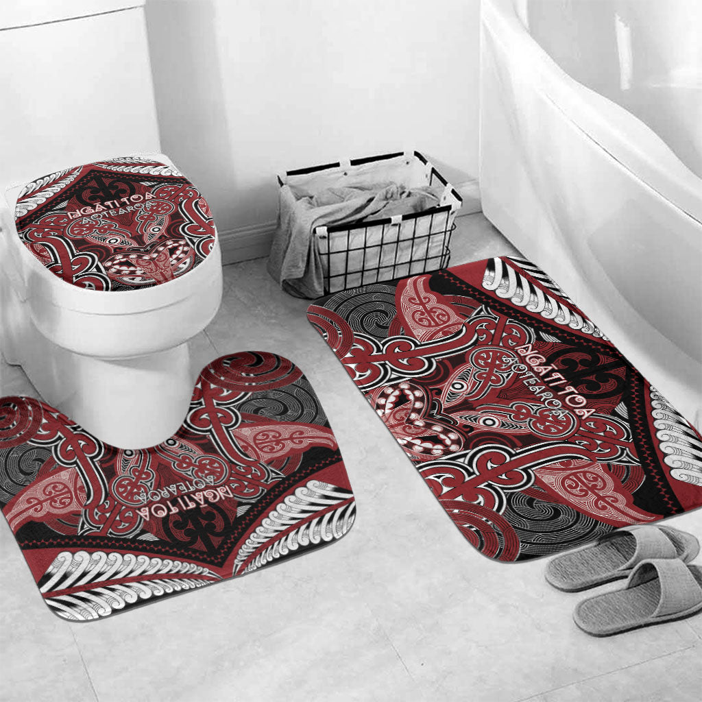 Aotearoa Iwi Ngati Toa Bathroom Set Maori Kowhaiwhai Pattern