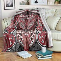Aotearoa Iwi Ngati Toa Blanket Maori Kowhaiwhai Pattern