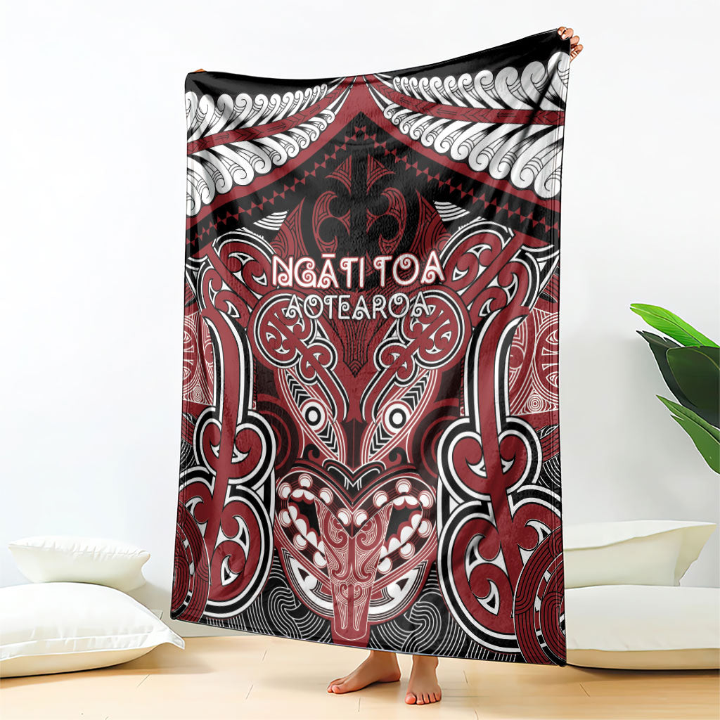 Aotearoa Iwi Ngati Toa Blanket Maori Kowhaiwhai Pattern