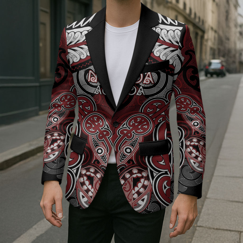 Aotearoa Iwi Ngati Toa Personalised Blazer Maori Kowhaiwhai Pattern