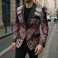 Aotearoa Iwi Ngati Toa Personalised Blazer Maori Kowhaiwhai Pattern