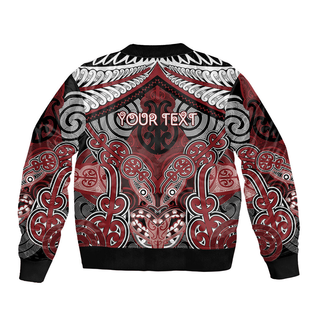 Aotearoa Iwi Ngati Toa Personalised Bomber Jacket Maori Kowhaiwhai Pattern