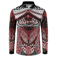 Aotearoa Iwi Ngati Toa Personalised Button Sweatshirt Maori Kowhaiwhai Pattern