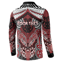 Aotearoa Iwi Ngati Toa Personalised Button Sweatshirt Maori Kowhaiwhai Pattern