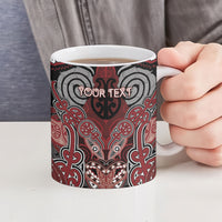 Aotearoa Iwi Ngati Toa Personalised Ceramic Mug Maori Kowhaiwhai Pattern