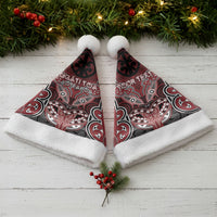Aotearoa Iwi Ngati Toa Personalised Christmas Santa Hat Maori Kowhaiwhai Pattern