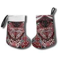 Aotearoa Iwi Ngati Toa Personalised Christmas Stocking Maori Kowhaiwhai Pattern