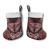 Aotearoa Iwi Ngati Toa Personalised Christmas Stocking Maori Kowhaiwhai Pattern