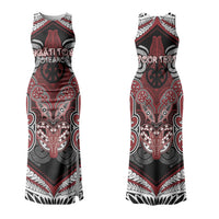 Aotearoa Iwi Ngati Toa Personalised Couples Matching Tank Maxi Dress and Hawaiian Shirt Maori Kowhaiwhai Pattern