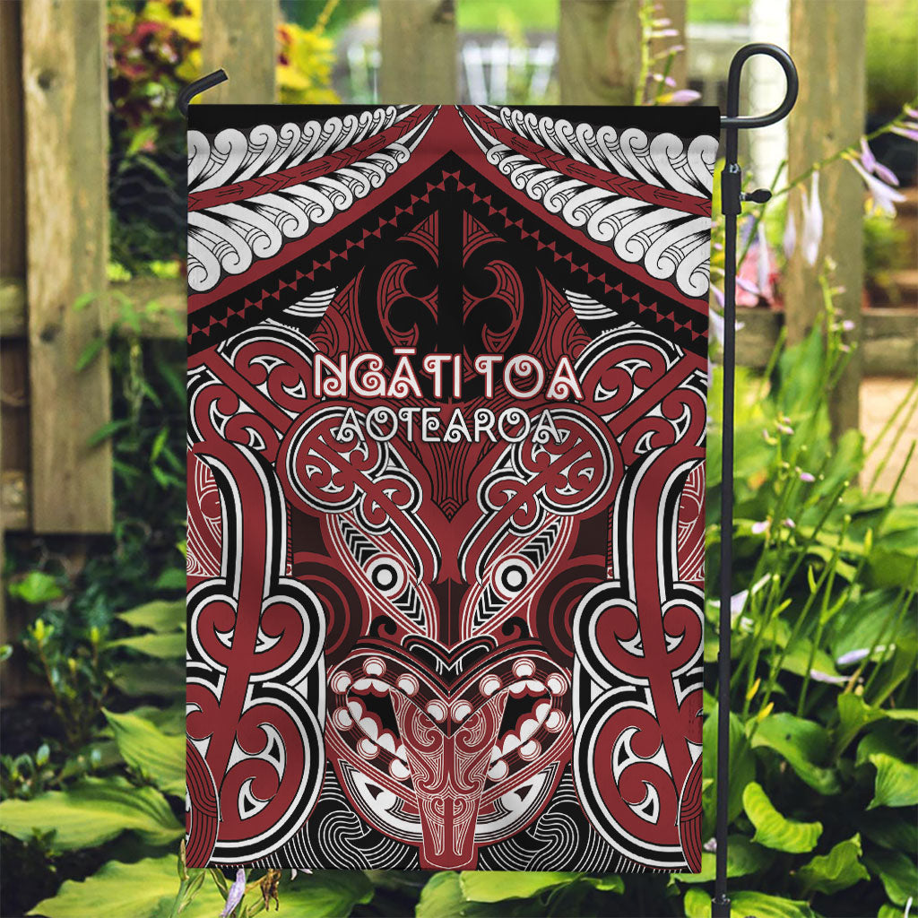 Aotearoa Iwi Ngati Toa Garden Flag Maori Kowhaiwhai Pattern