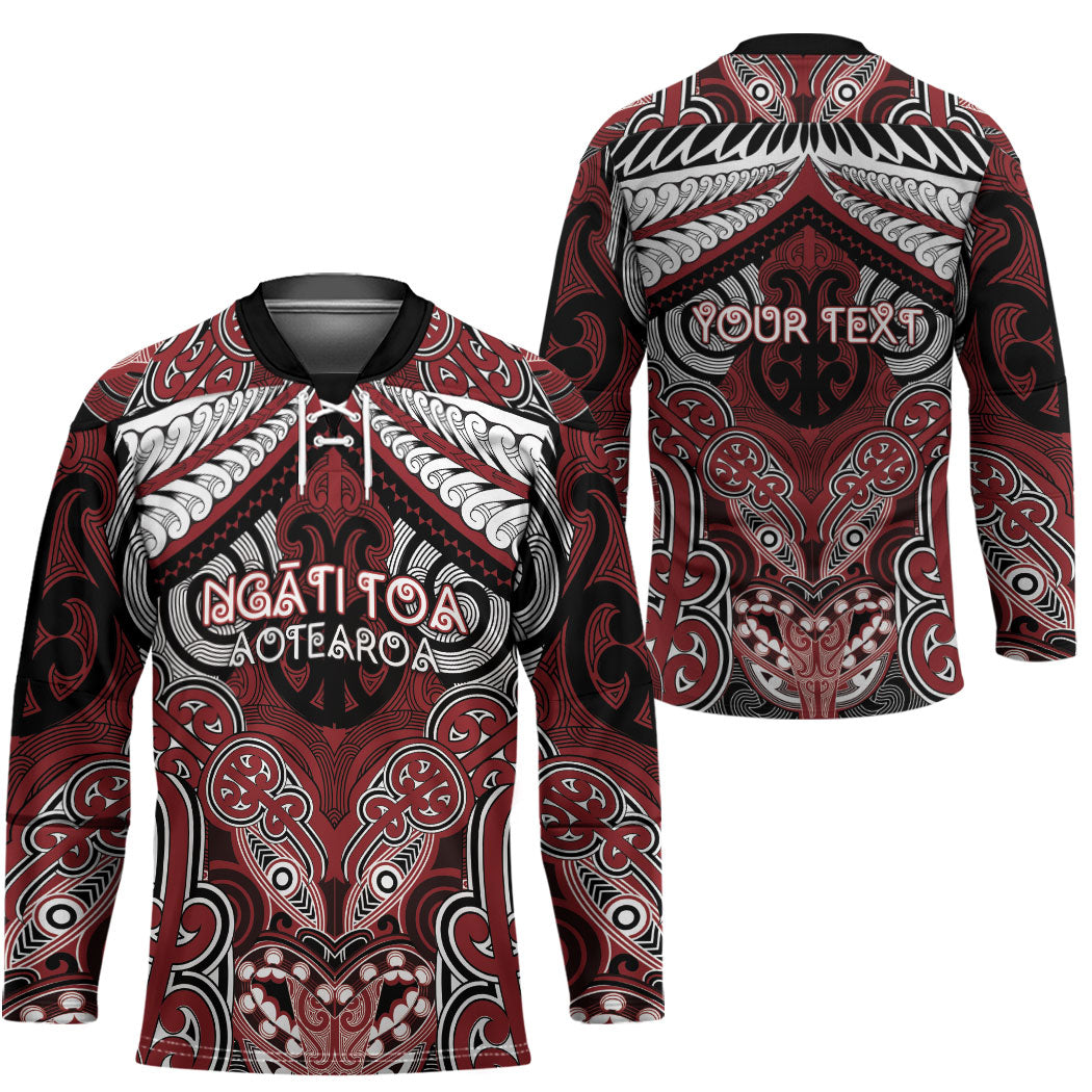 Aotearoa Iwi Ngati Toa Personalised Hockey Jersey Maori Kowhaiwhai Pattern