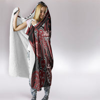 Aotearoa Iwi Ngati Toa Hooded Blanket Maori Kowhaiwhai Pattern