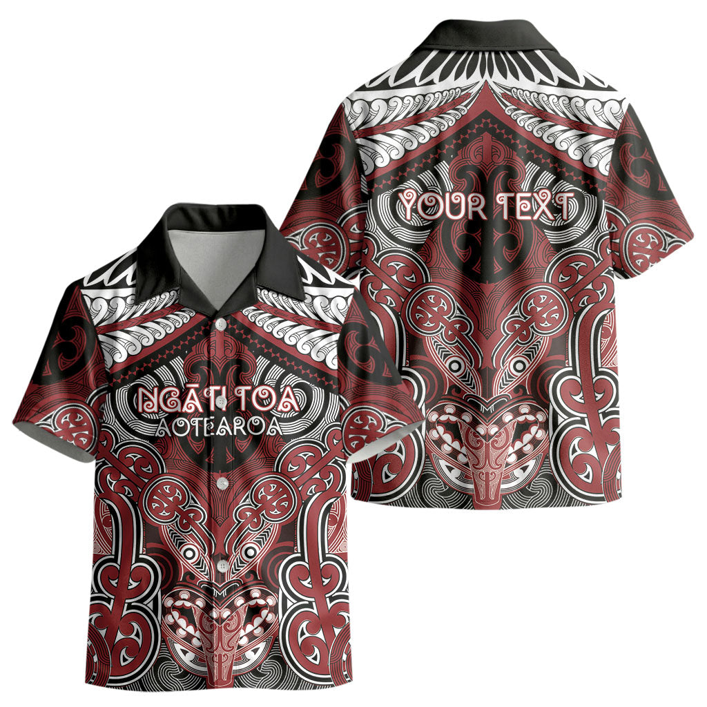 Aotearoa Iwi Ngati Toa Personalised Kid Hawaiian Shirt Maori Kowhaiwhai Pattern