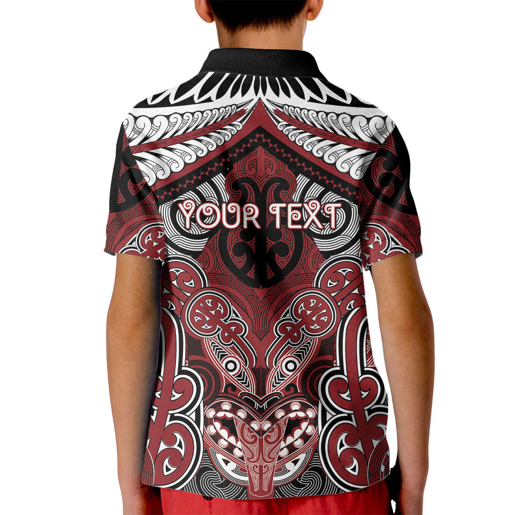 Aotearoa Iwi Ngati Toa Personalised Kid Polo Shirt Maori Kowhaiwhai Pattern