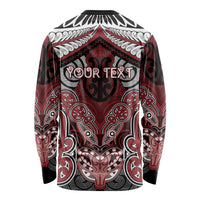 Aotearoa Iwi Ngati Toa Personalised Long Sleeve Shirt Maori Kowhaiwhai Pattern