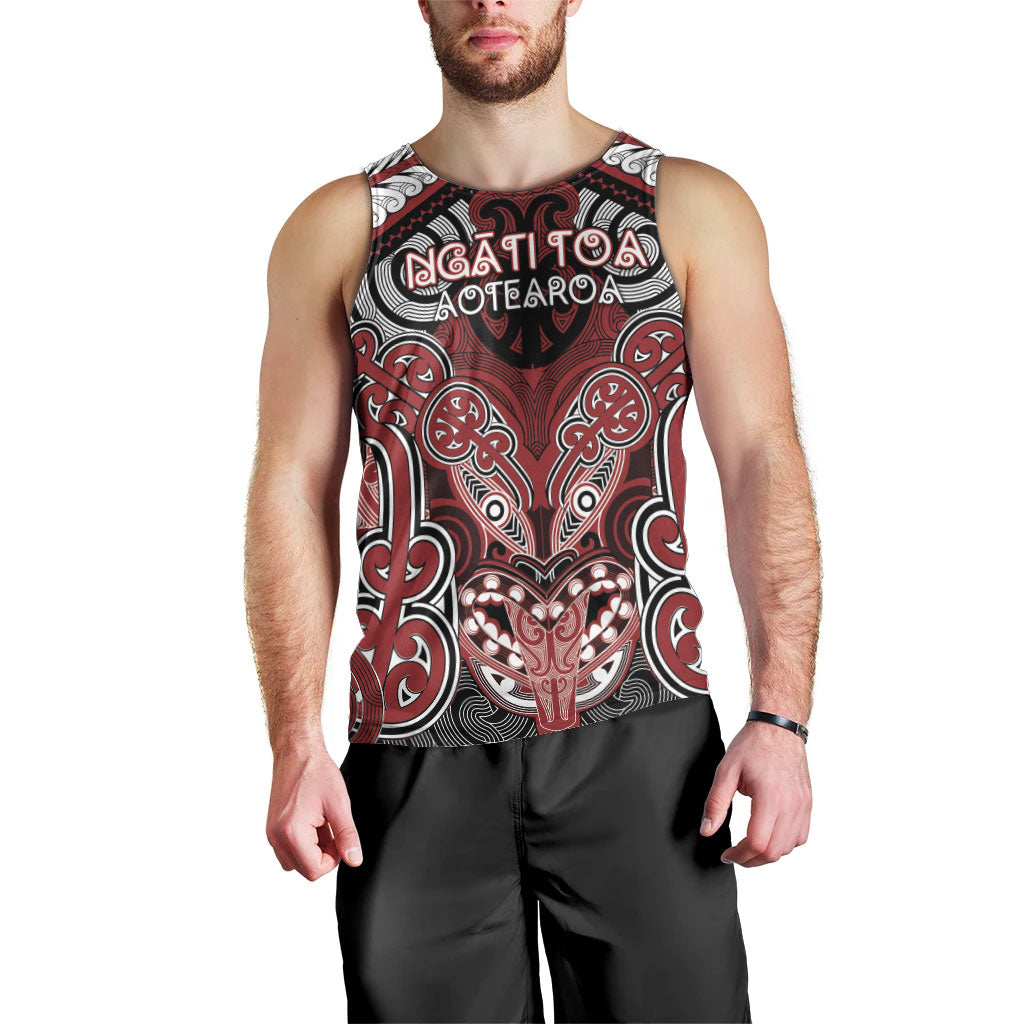 Aotearoa Iwi Ngati Toa Personalised Men Tank Top Maori Kowhaiwhai Pattern