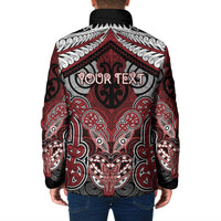 Aotearoa Iwi Ngati Toa Personalised Padded Jacket Maori Kowhaiwhai Pattern