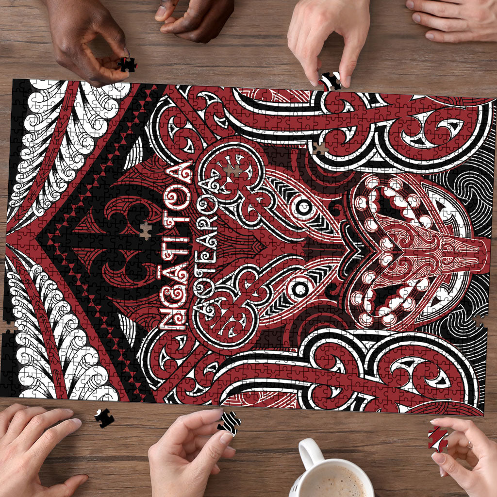 Aotearoa Iwi Ngati Toa Puzzle Maori Kowhaiwhai Pattern