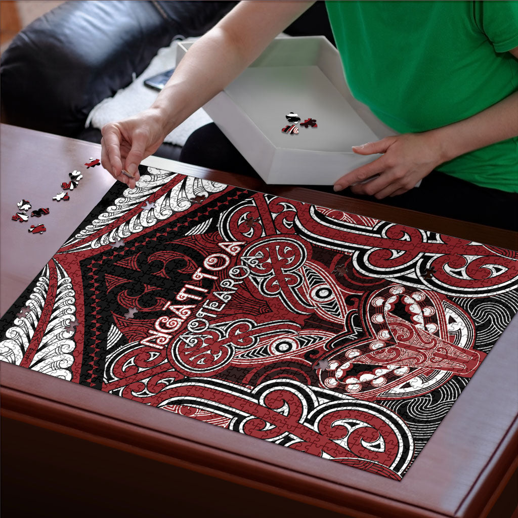 Aotearoa Iwi Ngati Toa Puzzle Maori Kowhaiwhai Pattern