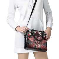 Aotearoa Iwi Ngati Toa Shoulder Handbag Maori Kowhaiwhai Pattern