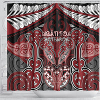 Aotearoa Iwi Ngati Toa Shower Curtain Maori Kowhaiwhai Pattern
