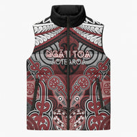 Aotearoa Iwi Ngati Toa Personalised Sleeveless Puffer Jacket Maori Kowhaiwhai Pattern