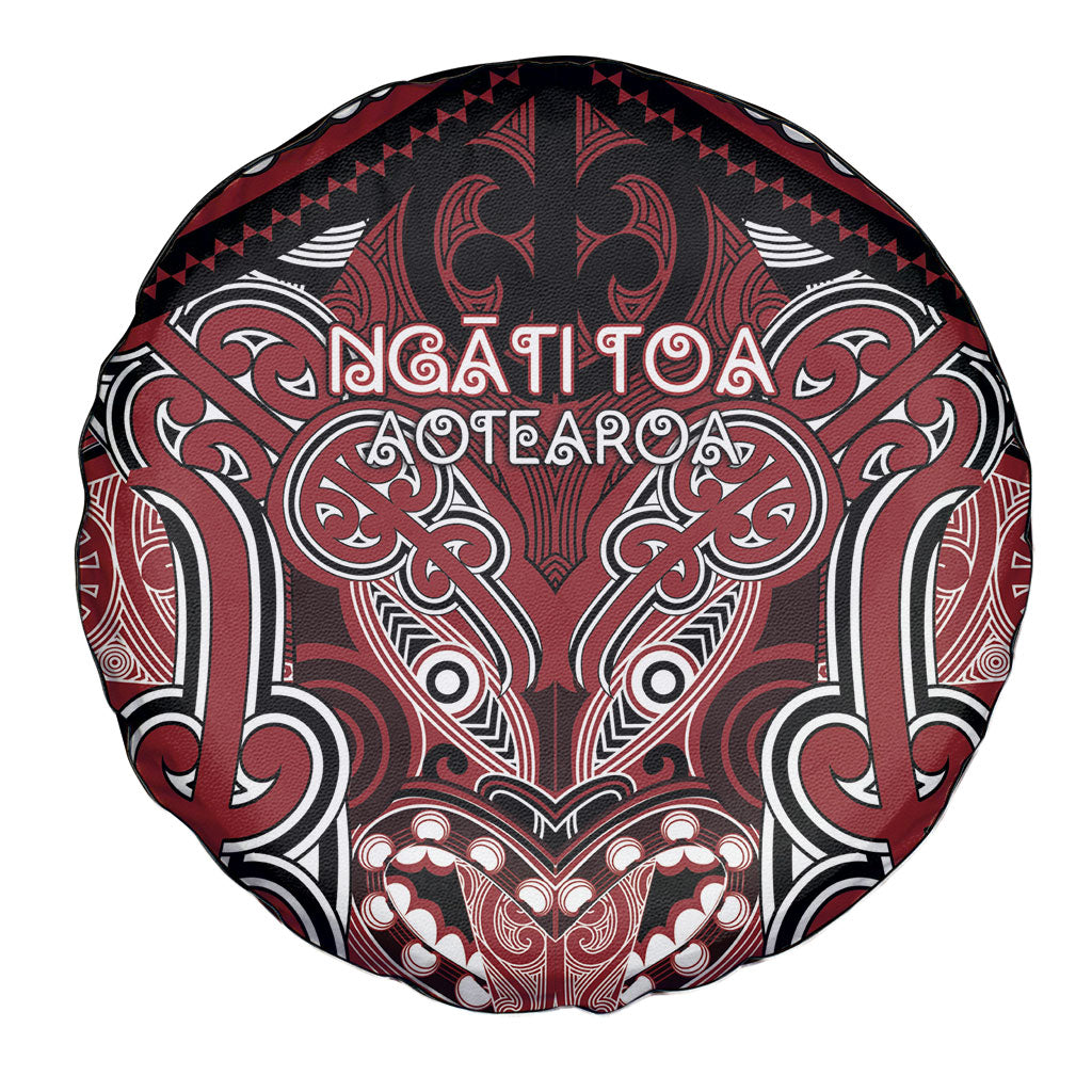 Aotearoa Iwi Ngati Toa Spare Tire Cover Maori Kowhaiwhai Pattern