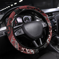 Aotearoa Iwi Ngati Toa Steering Wheel Cover Maori Kowhaiwhai Pattern
