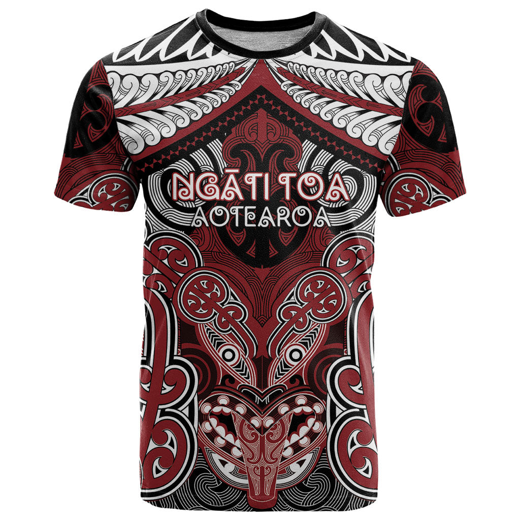 Aotearoa Iwi Ngati Toa Personalised T Shirt Maori Kowhaiwhai Pattern