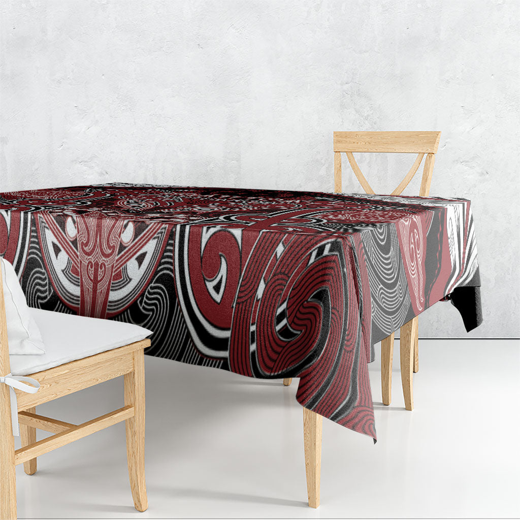 Aotearoa Iwi Ngati Toa Tablecloth Maori Kowhaiwhai Pattern