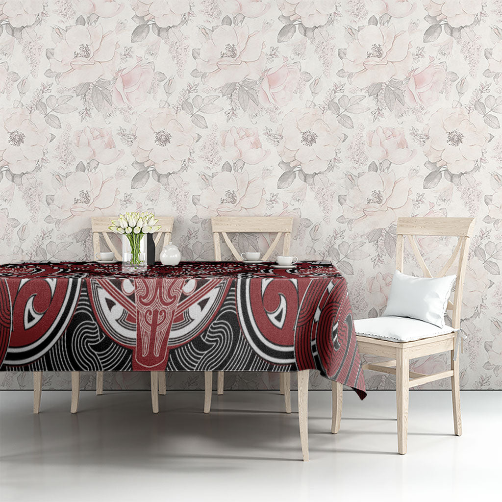 Aotearoa Iwi Ngati Toa Tablecloth Maori Kowhaiwhai Pattern