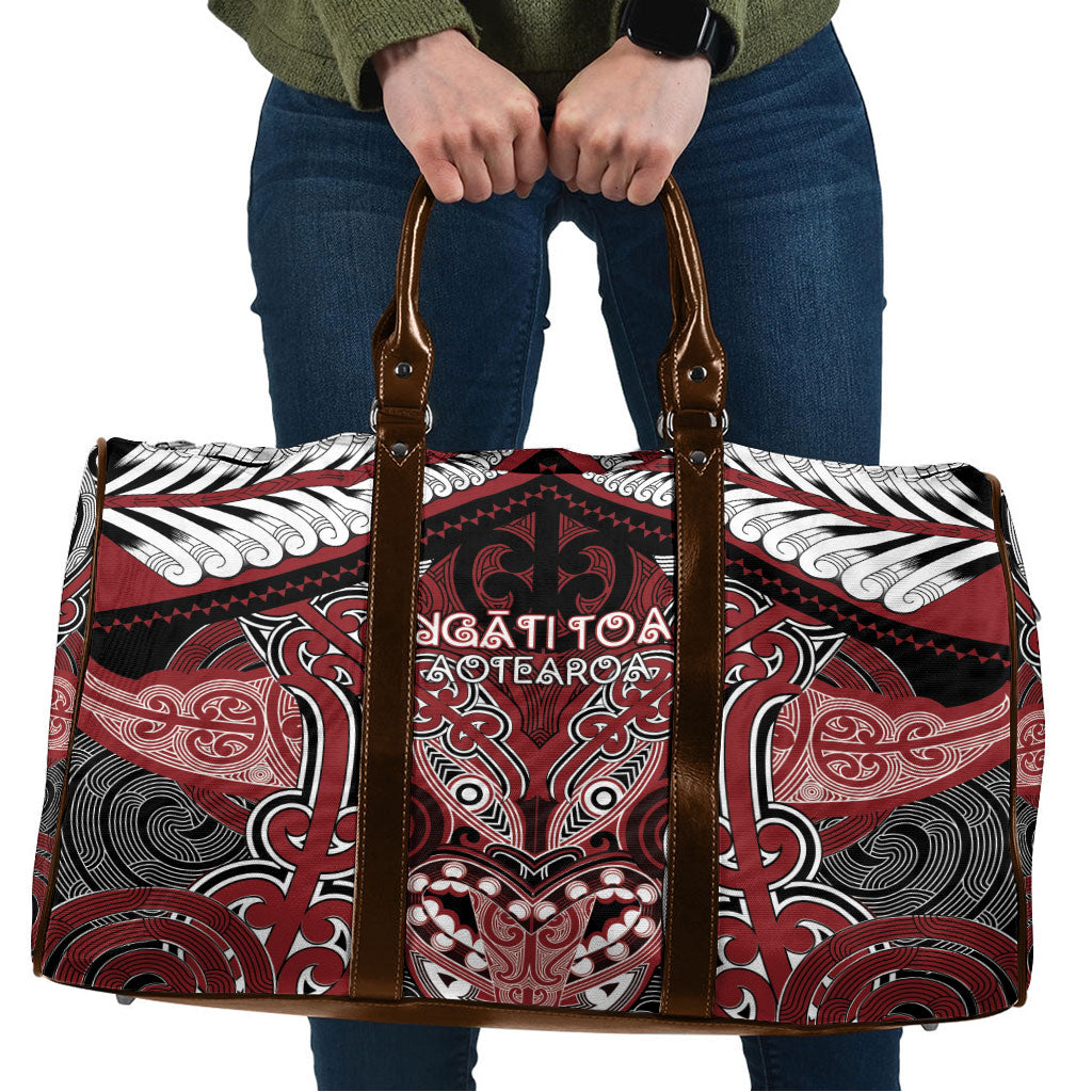 Aotearoa Iwi Ngati Toa Travel Bag Maori Kowhaiwhai Pattern