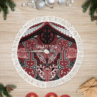 Aotearoa Iwi Ngati Toa Tree Skirt Maori Kowhaiwhai Pattern