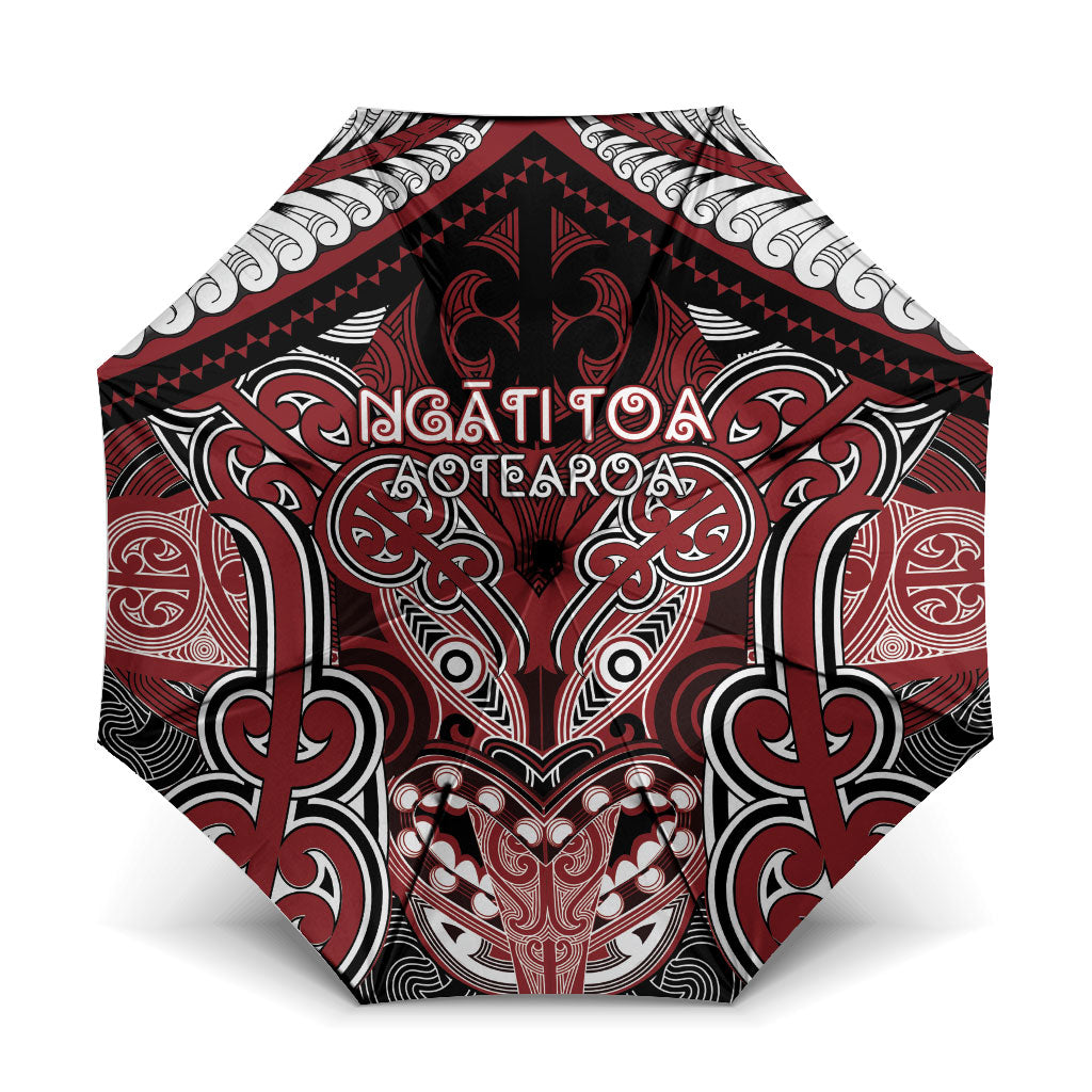Aotearoa Iwi Ngati Toa Umbrella Maori Kowhaiwhai Pattern