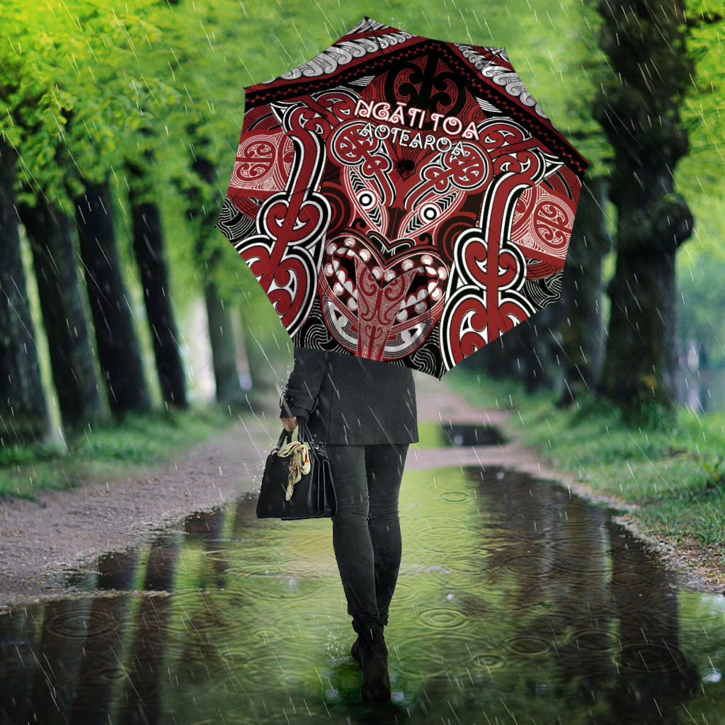 Aotearoa Iwi Ngati Toa Umbrella Maori Kowhaiwhai Pattern