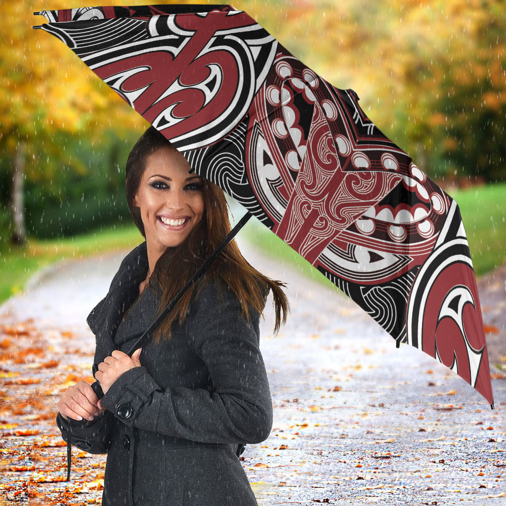 Aotearoa Iwi Ngati Toa Umbrella Maori Kowhaiwhai Pattern