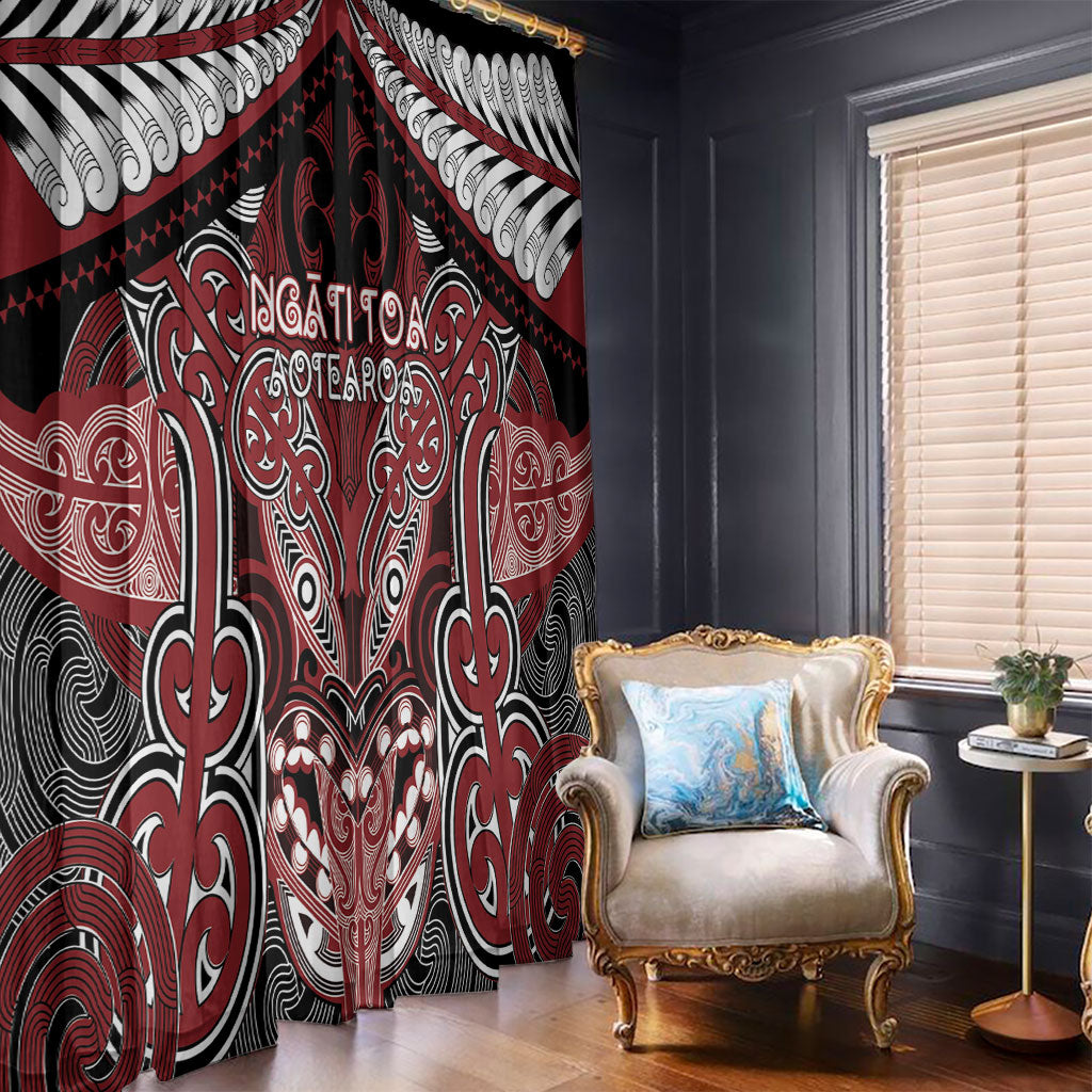 Aotearoa Iwi Ngati Toa Window Curtain Maori Kowhaiwhai Pattern