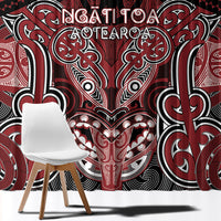 Aotearoa Iwi Ngati Toa Window Curtain Maori Kowhaiwhai Pattern