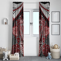 Aotearoa Iwi Ngati Toa Window Curtain Maori Kowhaiwhai Pattern