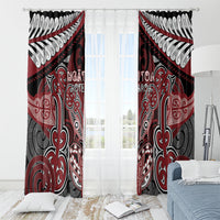 Aotearoa Iwi Ngati Toa Window Curtain Maori Kowhaiwhai Pattern