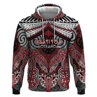 Aotearoa Iwi Ngati Toa Personalised Zip Hoodie Maori Kowhaiwhai Pattern