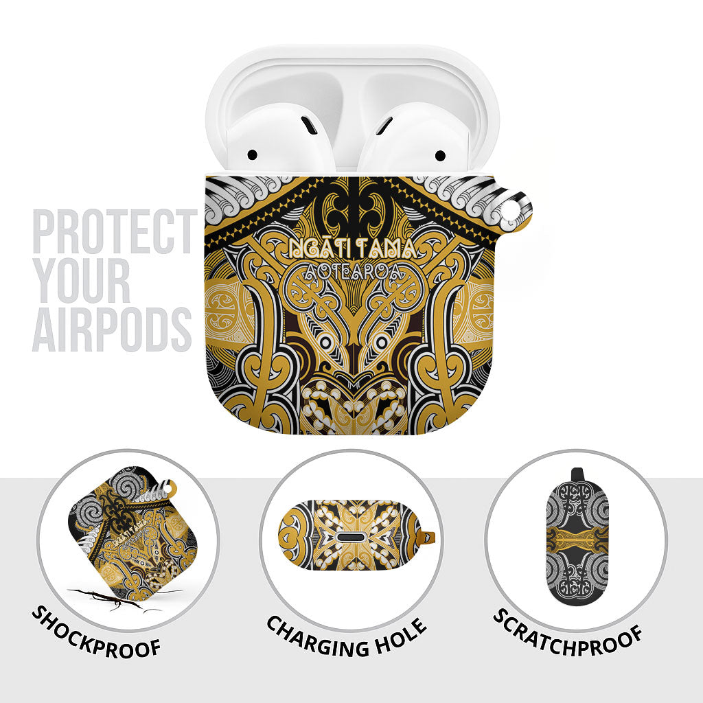 Aotearoa Iwi Ngati Tama AirPods Case Maori Kowhaiwhai Pattern