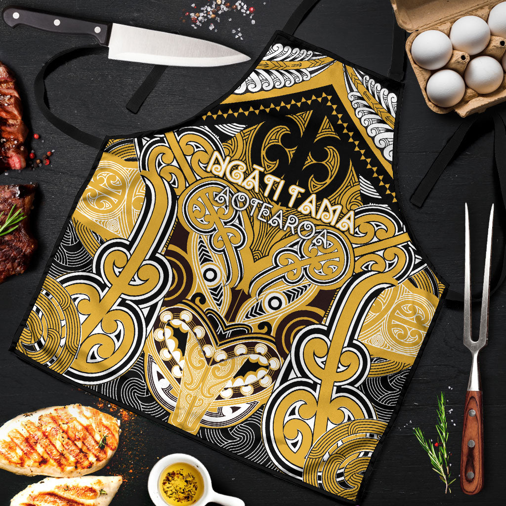 Aotearoa Iwi Ngati Tama Apron Maori Kowhaiwhai Pattern