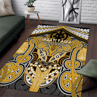Aotearoa Iwi Ngati Tama Area Rug Maori Kowhaiwhai Pattern